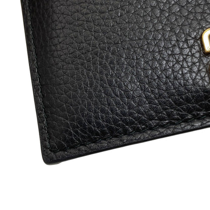MIUMIU logo Card Case Leather Ladies [Used]