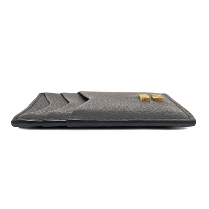MIUMIU logo Card Case Leather Ladies [Used]