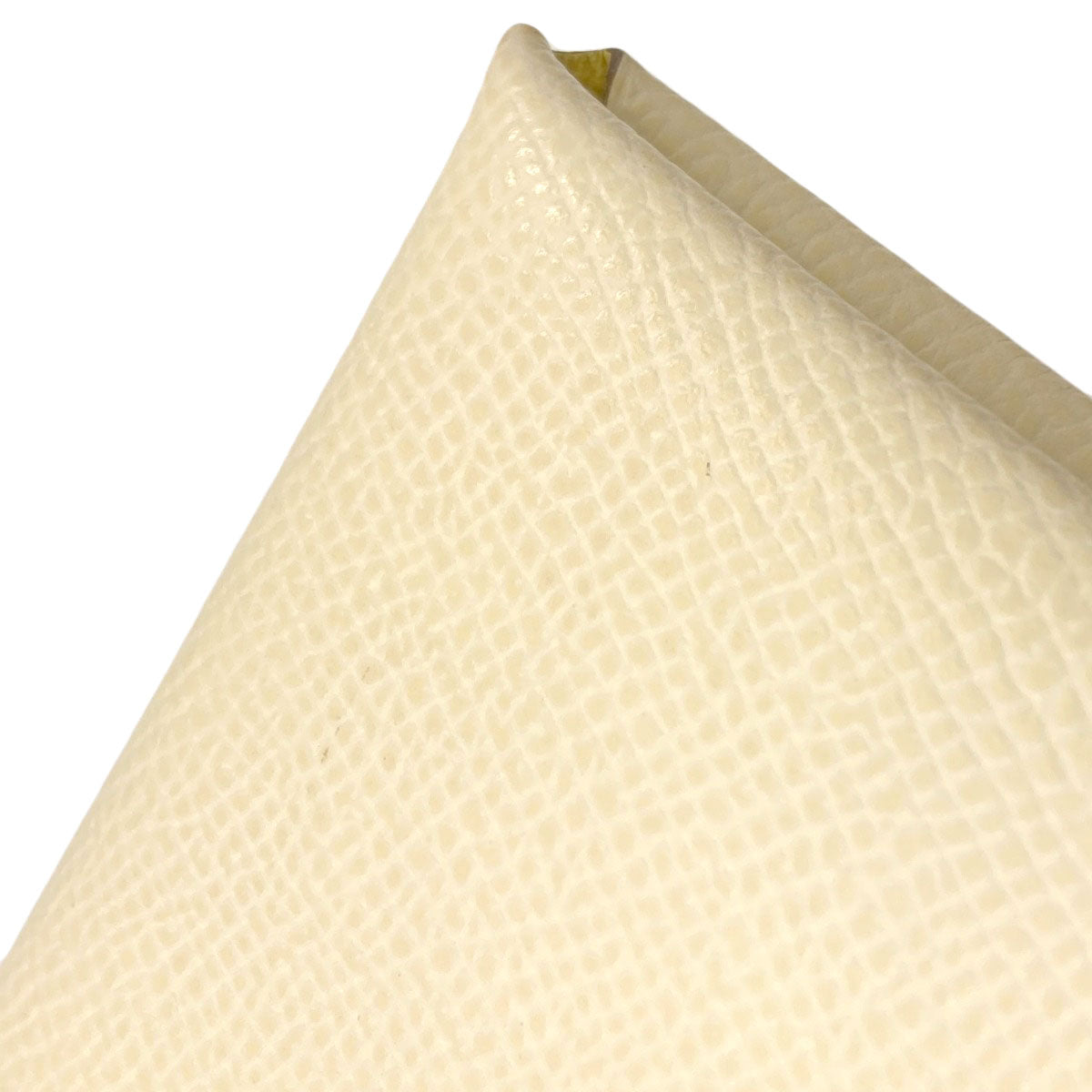 HERMES Calvi Duo Verso Nata Jaune Poussin SilverHardware Card Case Epsom Ladies [Used]