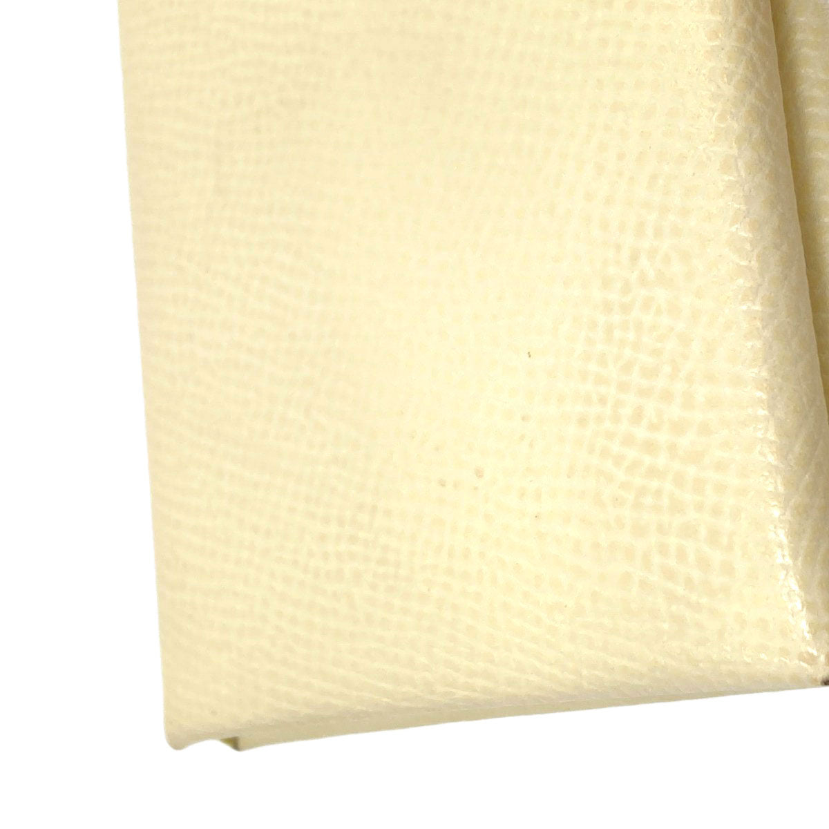 HERMES Calvi Duo Verso Nata Jaune Poussin SilverHardware Card Case Epsom Ladies [Used]