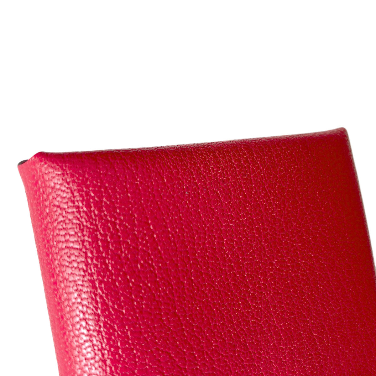 HERMES Calvi Duo Rose Extreme SilverHardware Card Case Chevre Shamquila Ladies [Used]