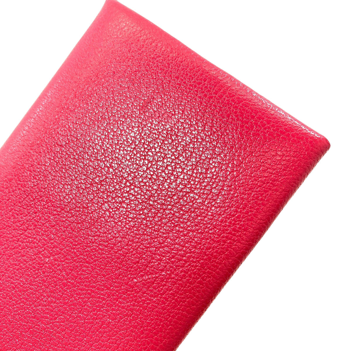 HERMES Calvi Duo Rose Extreme SilverHardware Card Case Chevre Shamquila Ladies [Used]