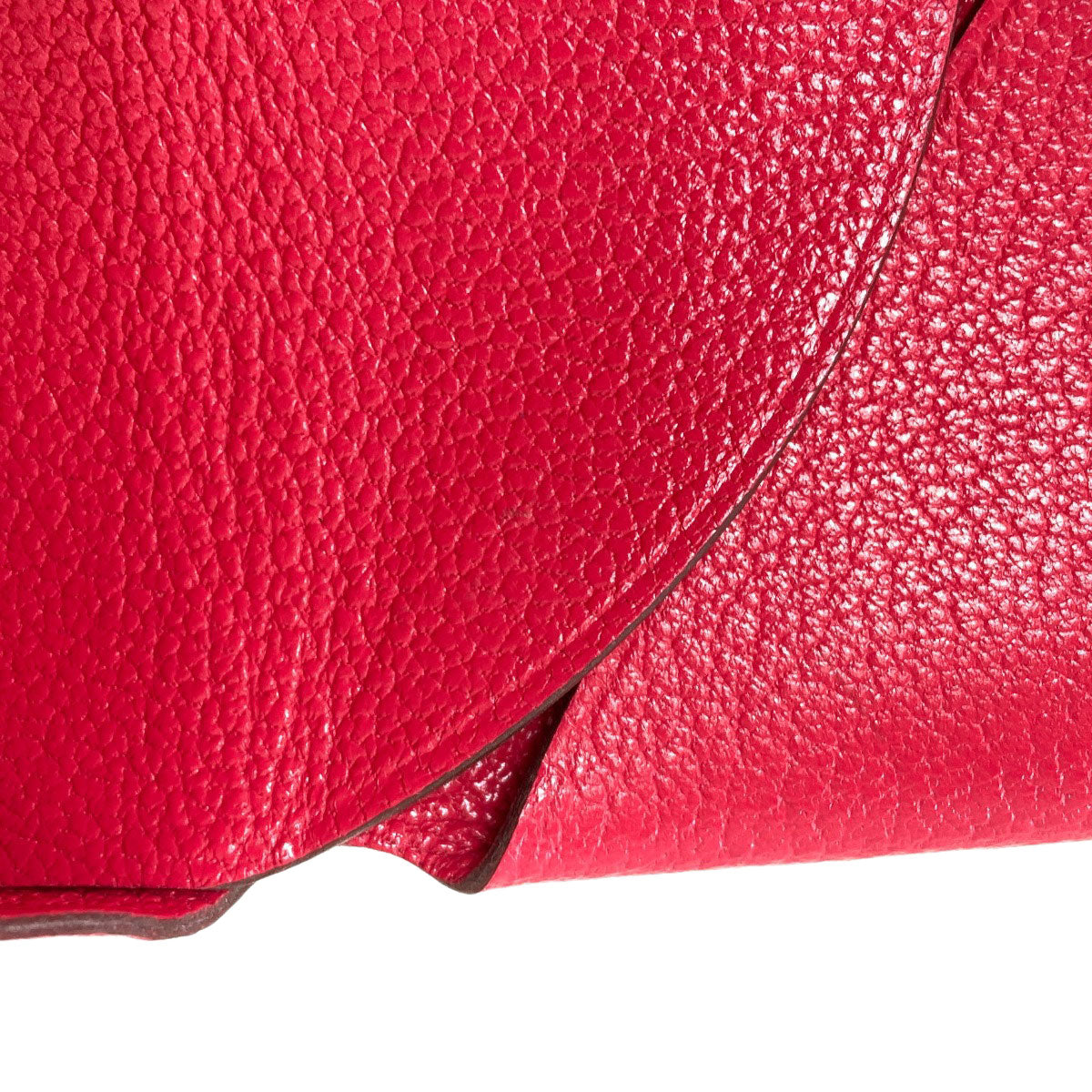 HERMES Calvi Duo Rose Extreme SilverHardware Card Case Chevre Shamquila Ladies [Used]