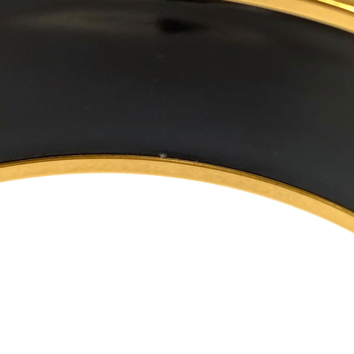 HERMES Emaille GM bangle Bracelet Gold Plated Ladies [Used]