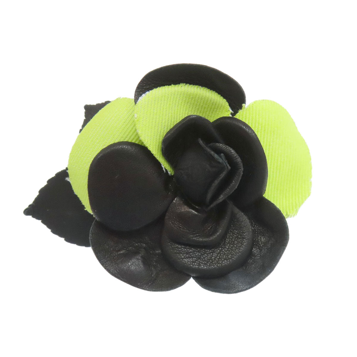 CHANEL Camelia Brooch Leather Ladies [Used]