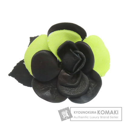 CHANEL Camelia Brooch Leather Ladies [Used]