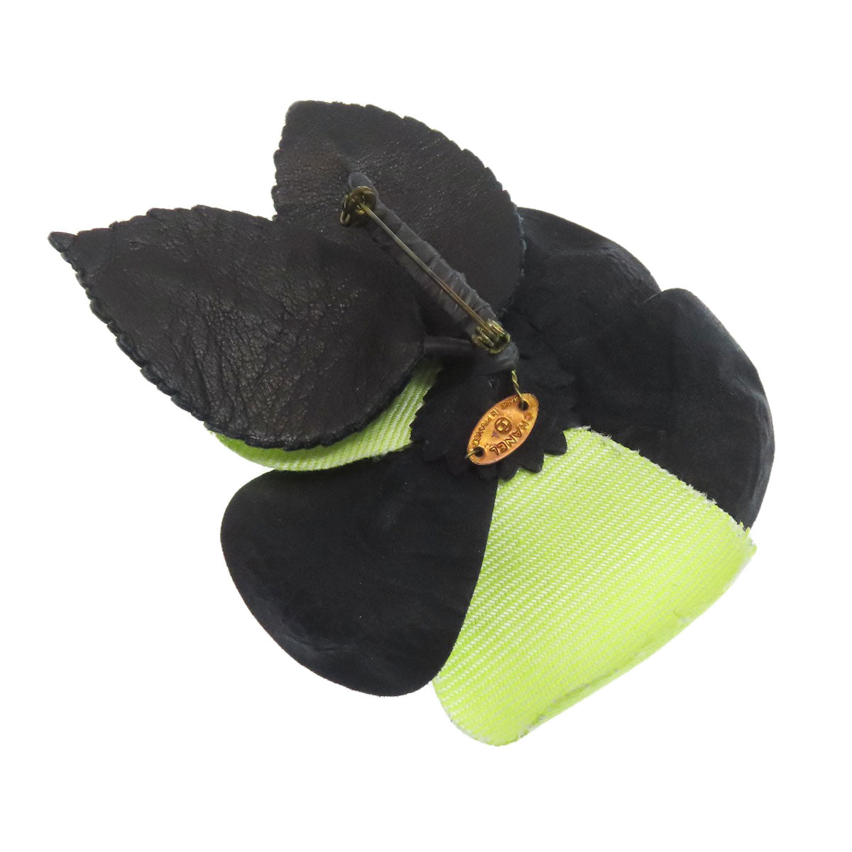 CHANEL Camelia Brooch Leather Ladies [Used]