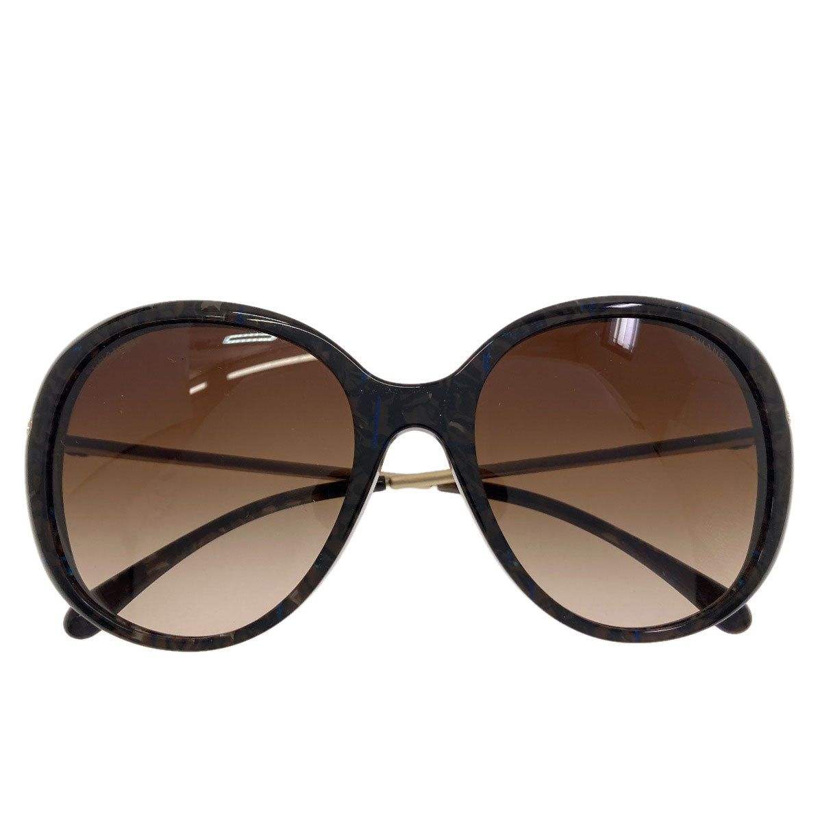 CHANEL Rhinestone sunglasses Plastic Ladies [Used]