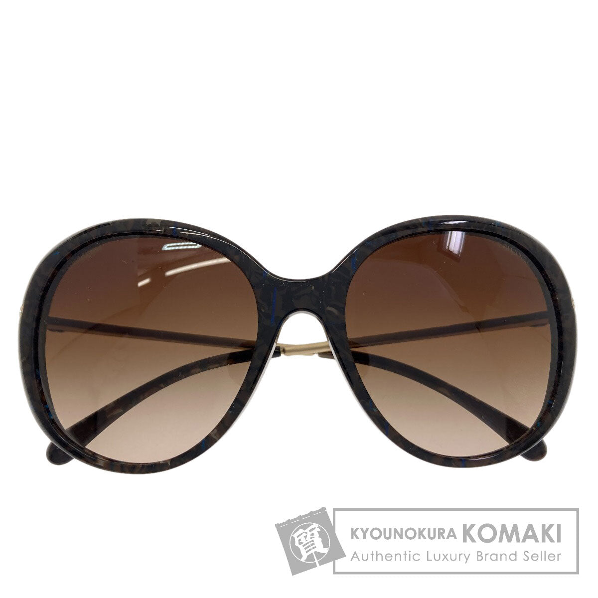 CHANEL Rhinestone sunglasses Plastic Ladies [Used]