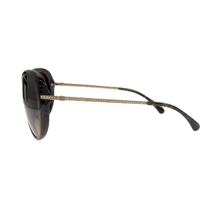 CHANEL Rhinestone sunglasses Plastic Ladies [Used]