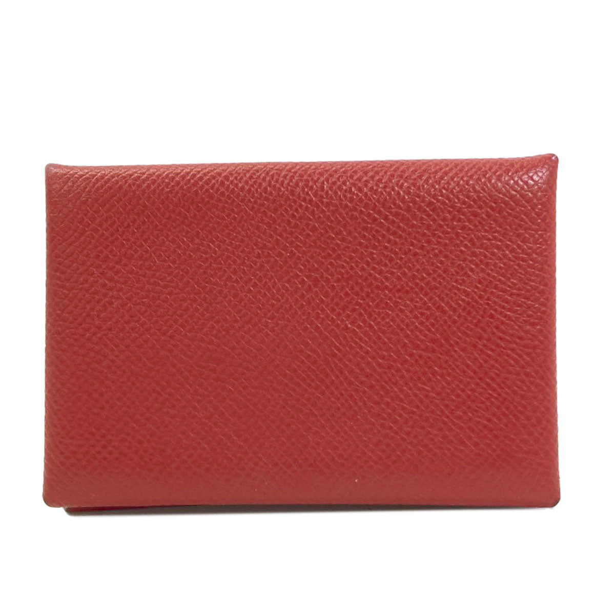 HERMES Calvi SilverHardware Card Case Epsom Ladies [Used]