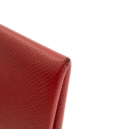 HERMES Calvi SilverHardware Card Case Epsom Ladies [Used]