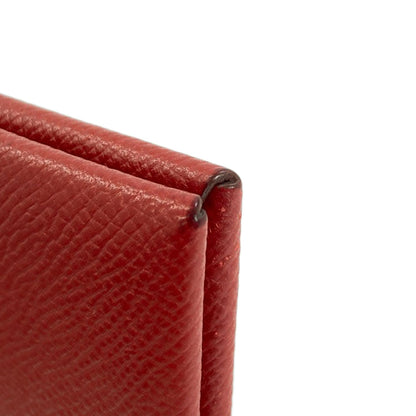 HERMES Calvi SilverHardware Card Case Epsom Ladies [Used]