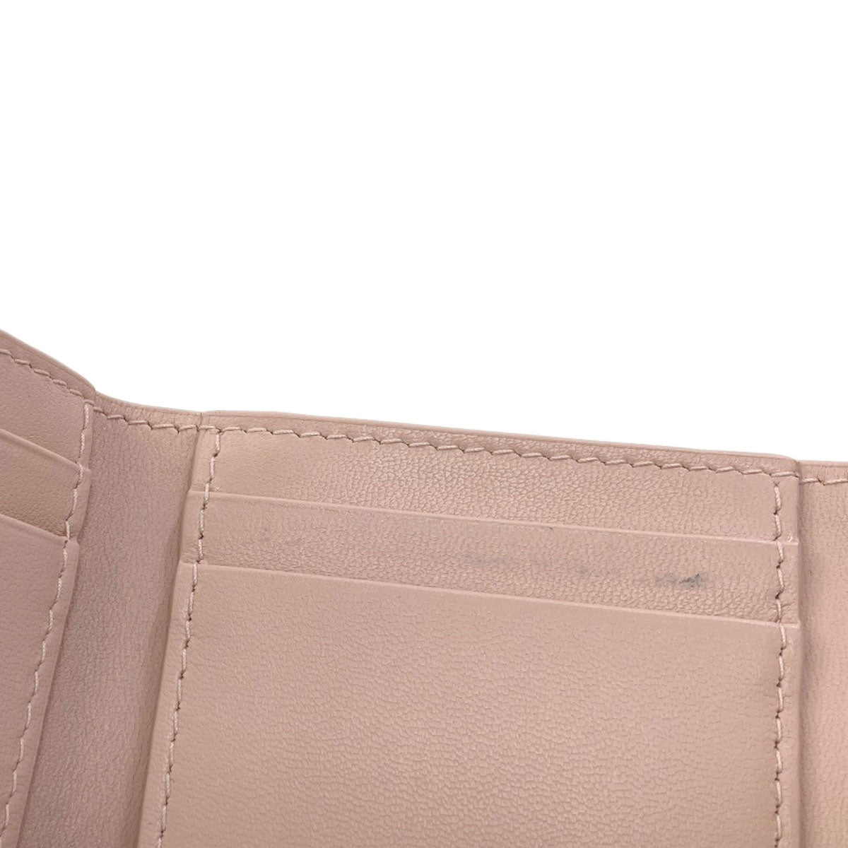 CHRISTIAN DIOR Lady Dior Lotus Bifold Wallet with Coin Pocket Patent leather Ladies [Used]
