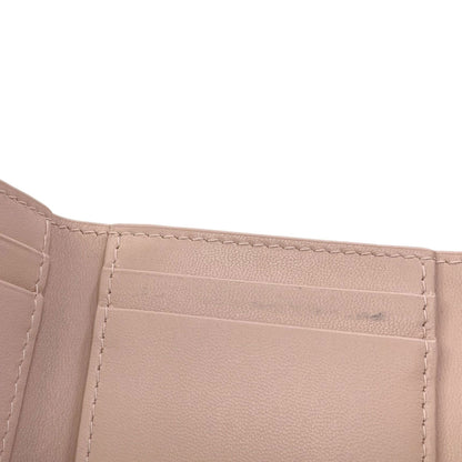 CHRISTIAN DIOR Lady Dior Lotus Bifold Wallet with Coin Pocket Patent leather Ladies [Used]