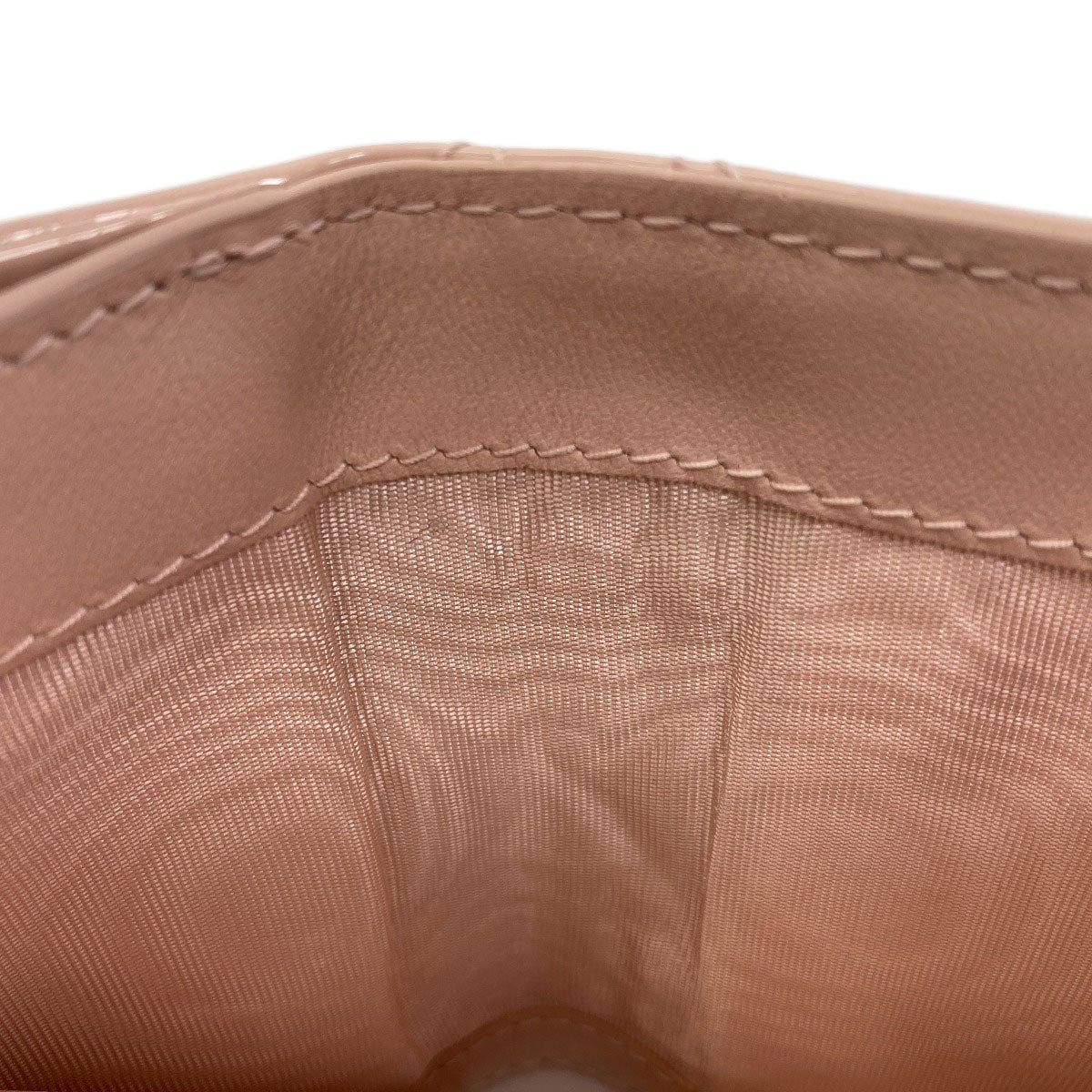 CHRISTIAN DIOR Lady Dior Lotus Bifold Wallet with Coin Pocket Patent leather Ladies [Used]