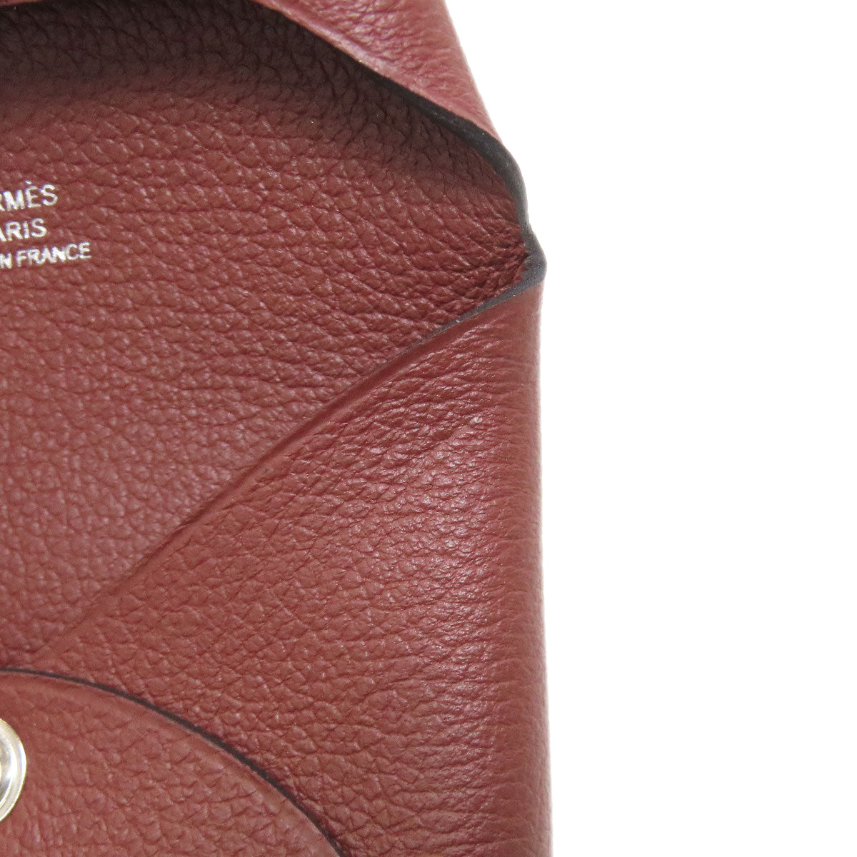 HERMES Bastia SilverHardware coin purse Evercolor Ladies [Used]