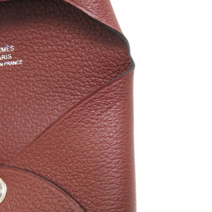 HERMES Bastia SilverHardware coin purse Evercolor Ladies [Used]