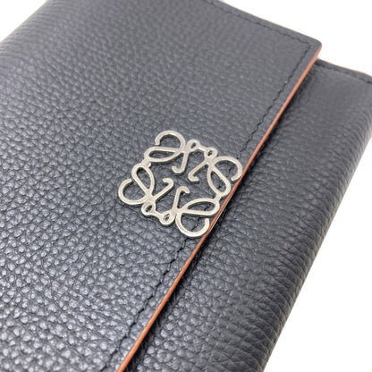 LOEWE Anagram Trifold Wallet Bifold Wallet with Coin Pocket Leather Ladies [Used]