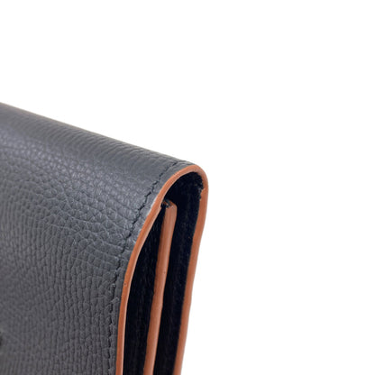 LOEWE Anagram Trifold Wallet Bifold Wallet with Coin Pocket Leather Ladies [Used]