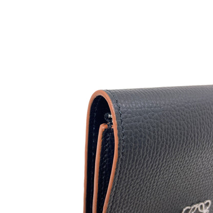 LOEWE Anagram Trifold Wallet Bifold Wallet with Coin Pocket Leather Ladies [Used]