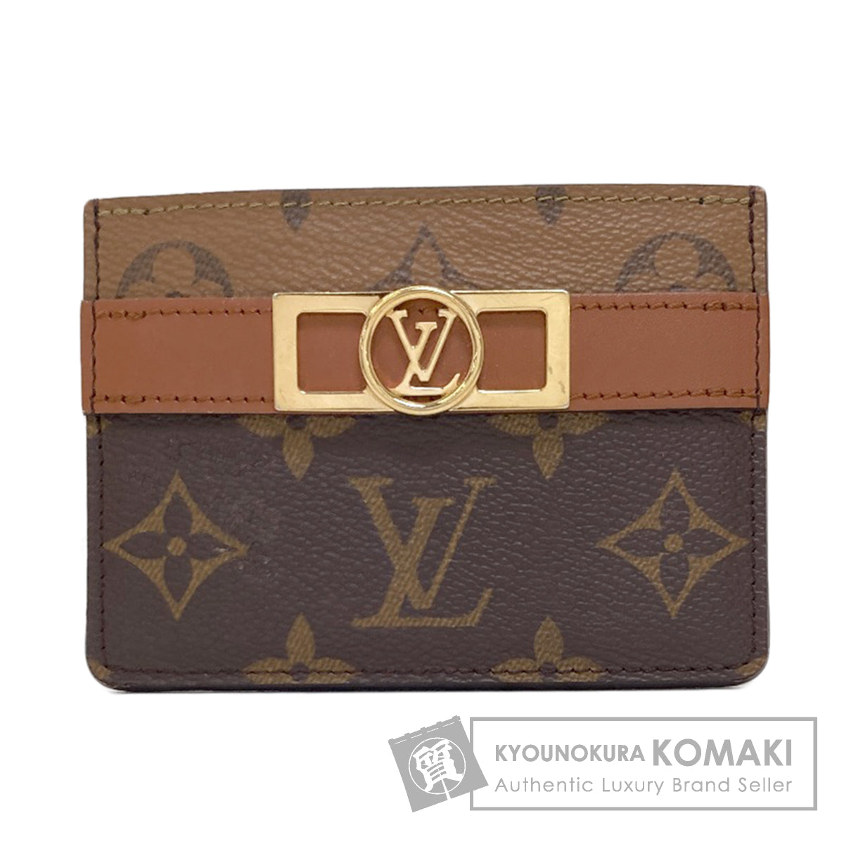 LOUIS VUITTON M80594 Porte Cartes Dauphine Card Case Monogram canvas Ladies [Used]