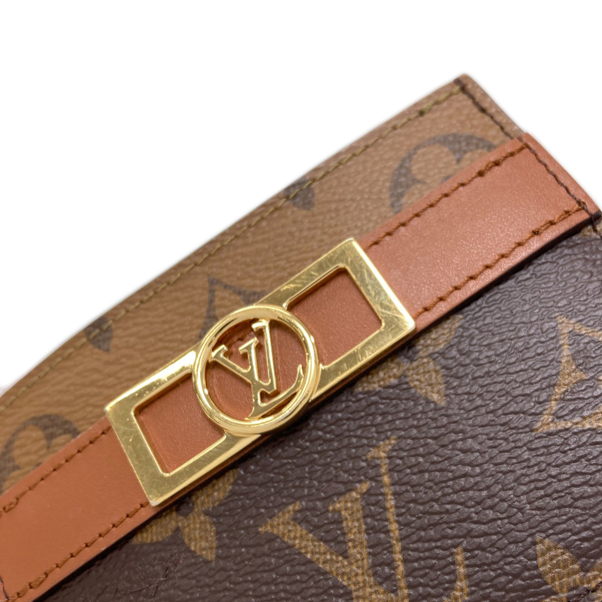 LOUIS VUITTON M80594 Porte Cartes Dauphine Card Case Monogram canvas Ladies [Used]