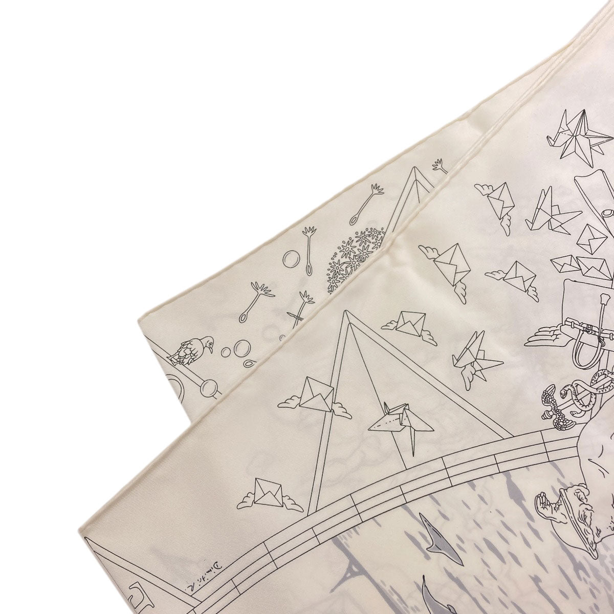 HERMES Carre90 Hermès Flagship Scarf Silk Ladies [Used]