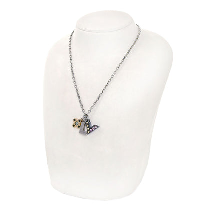 LOUIS VUITTON M65252 Pandantif Love Letters Necklace Metal Ladies [Used]