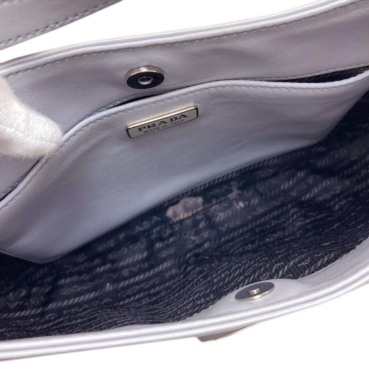 PRADA Cleo One Belt Shoulder Bag Calf Ladies [Used]