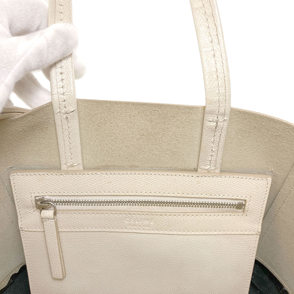 CELINE Vertical Hippo Small 2WAY Handbag Leather Ladies [Used]