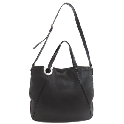 Salvatore Ferragamo Gancini 2WAY Tote Bag Leather Ladies [Used]