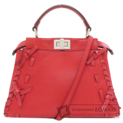 FENDI Peekaboo Mini 2WAY Handbag Calf Ladies [Used]