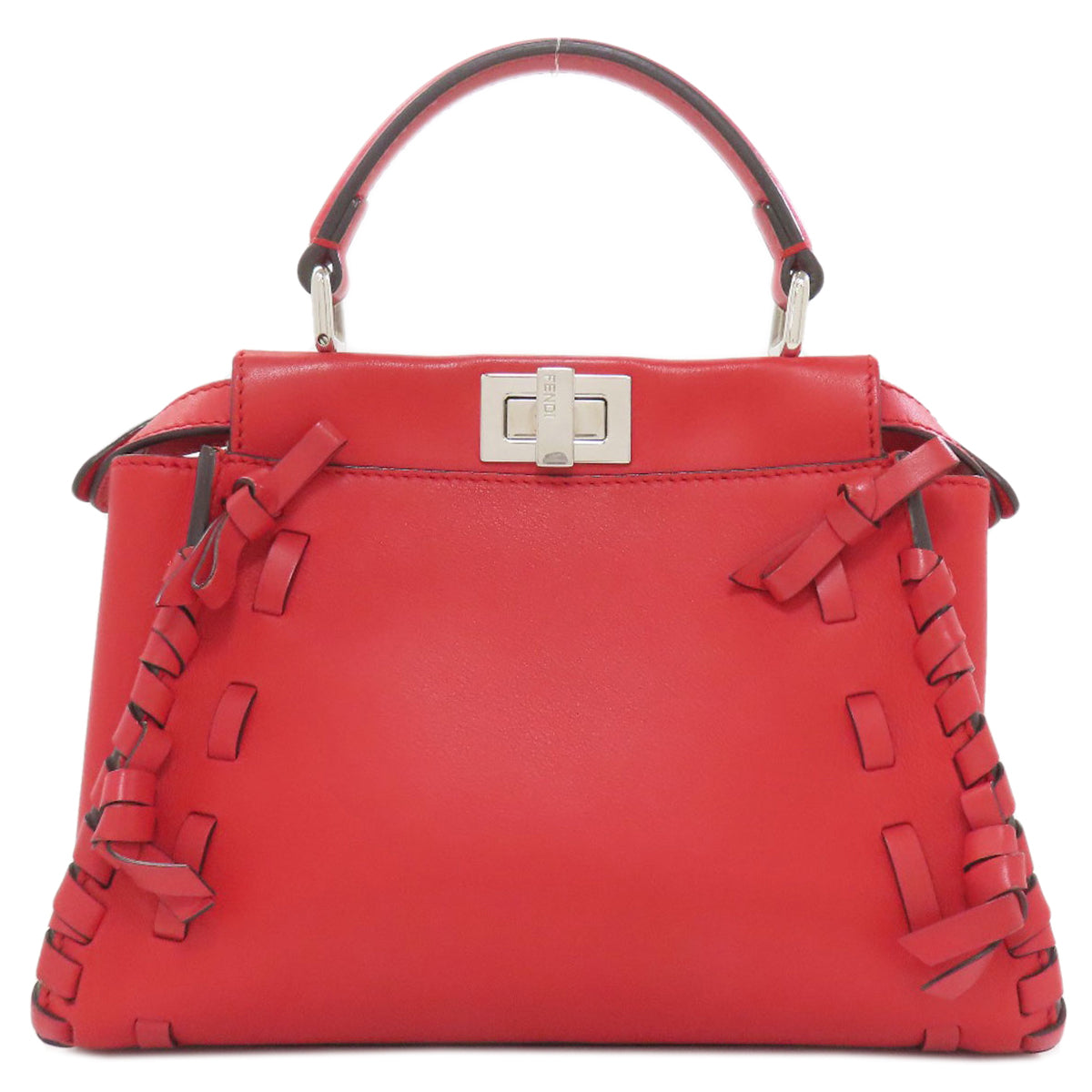 FENDI Peekaboo Mini 2WAY Handbag Calf Ladies [Used]