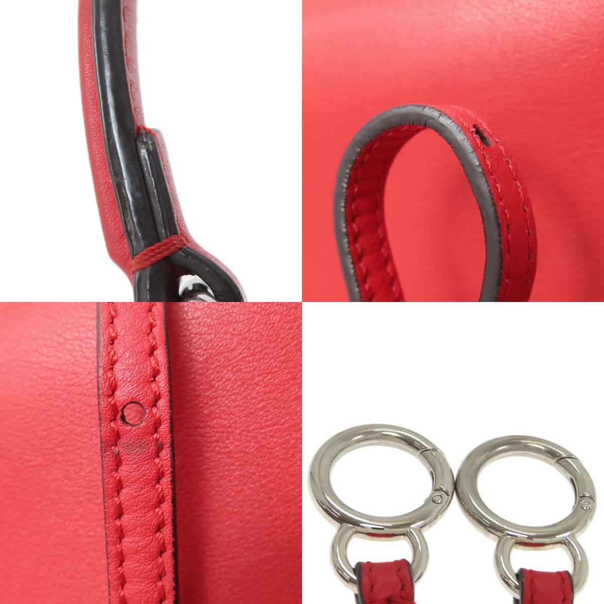 FENDI Peekaboo Mini 2WAY Handbag Calf Ladies [Used]