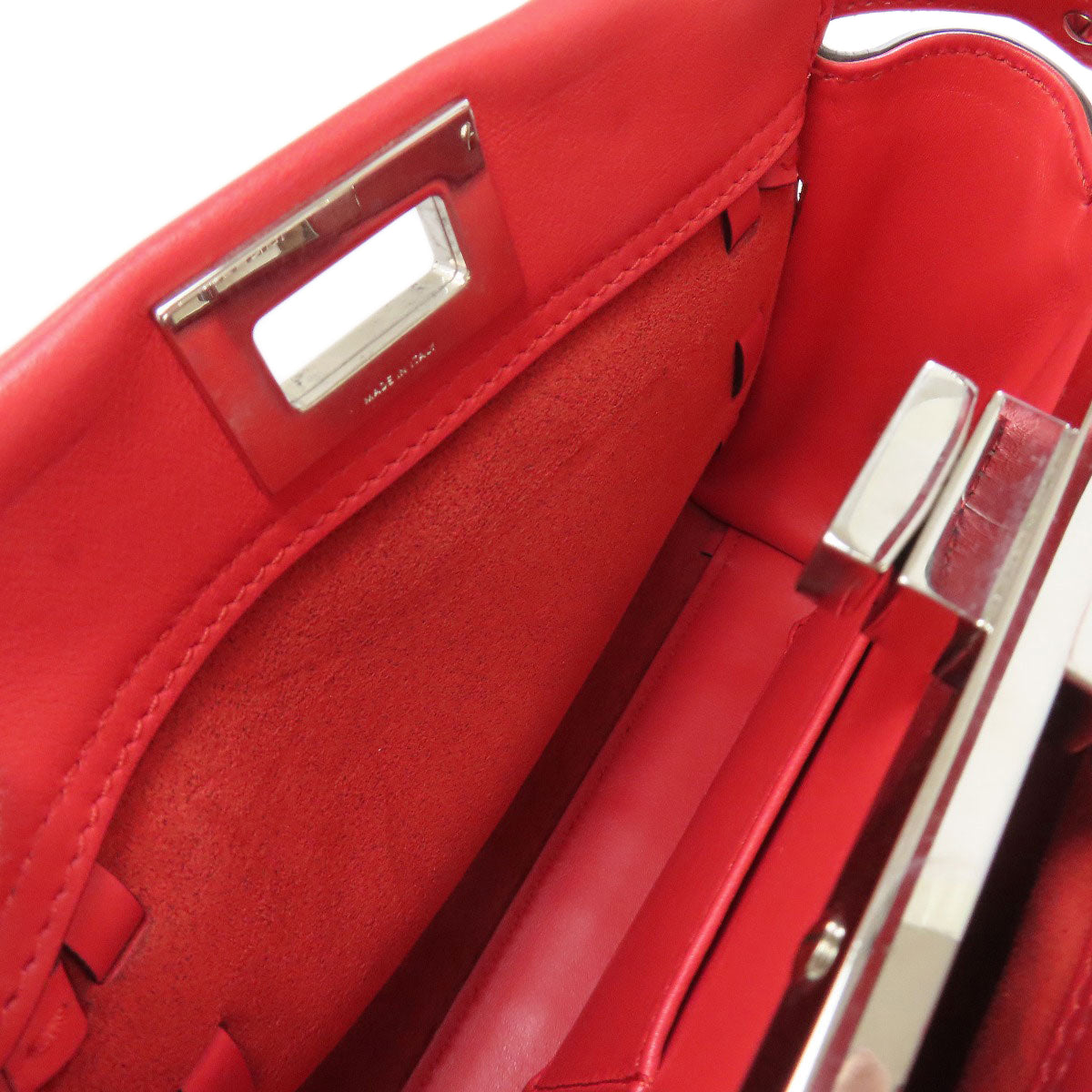 FENDI Peekaboo Mini 2WAY Handbag Calf Ladies [Used]