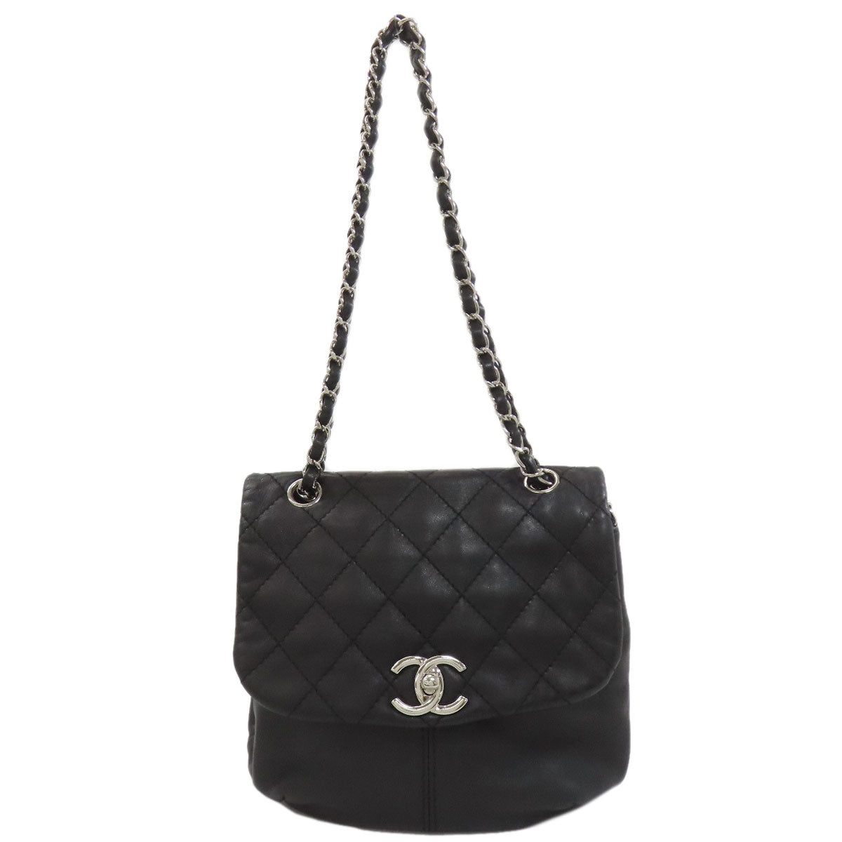 CHANEL ChainShoulder Matelasse SilverHardware Shoulder Bag Lambskin Ladies [Used]