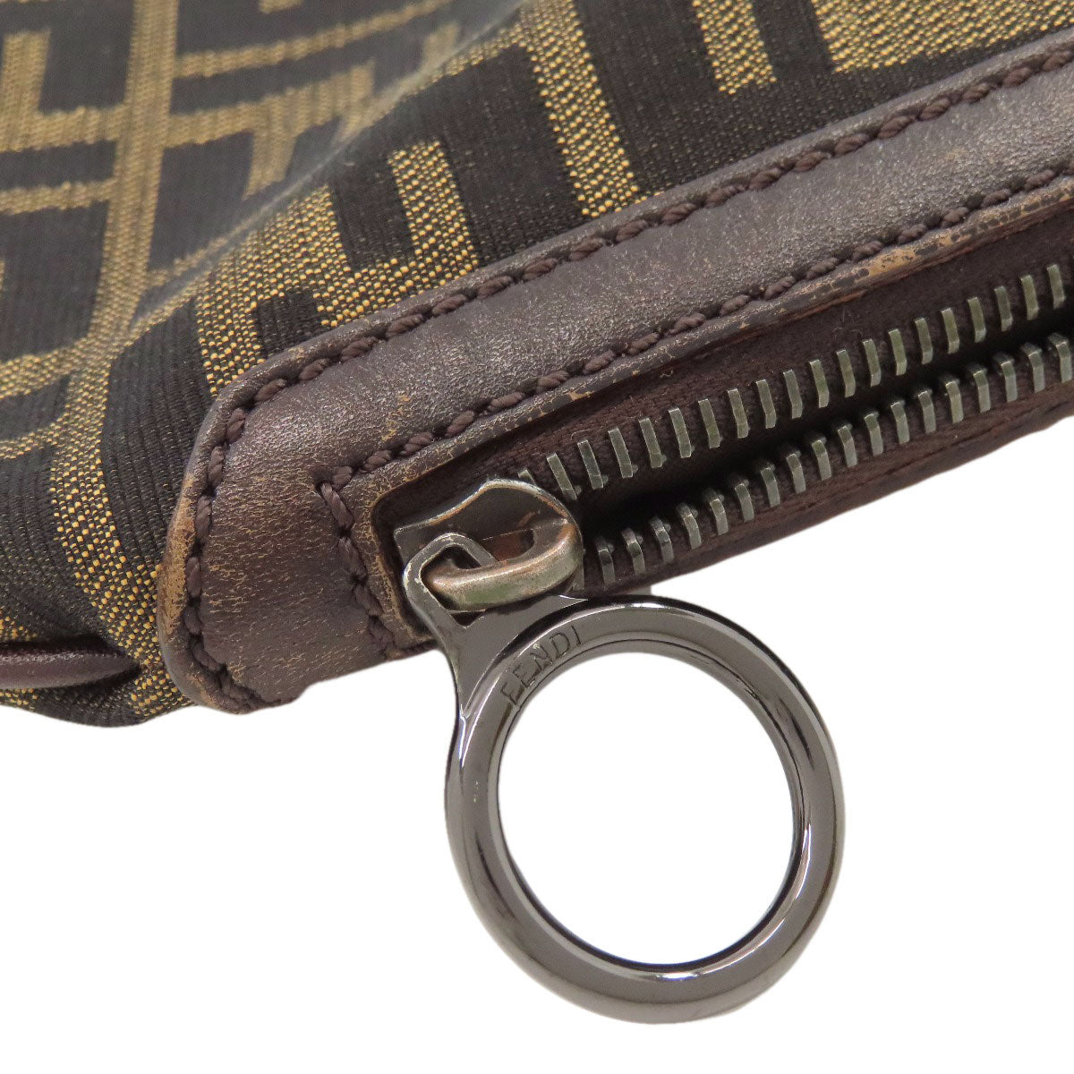 FENDI Zucca pattern one belt Shoulder Bag Canvas Ladies [Used]