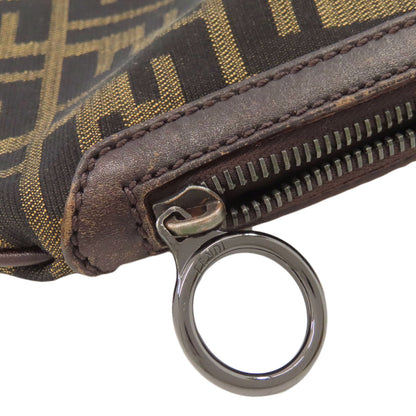 FENDI Zucca pattern one belt Shoulder Bag Canvas Ladies [Used]