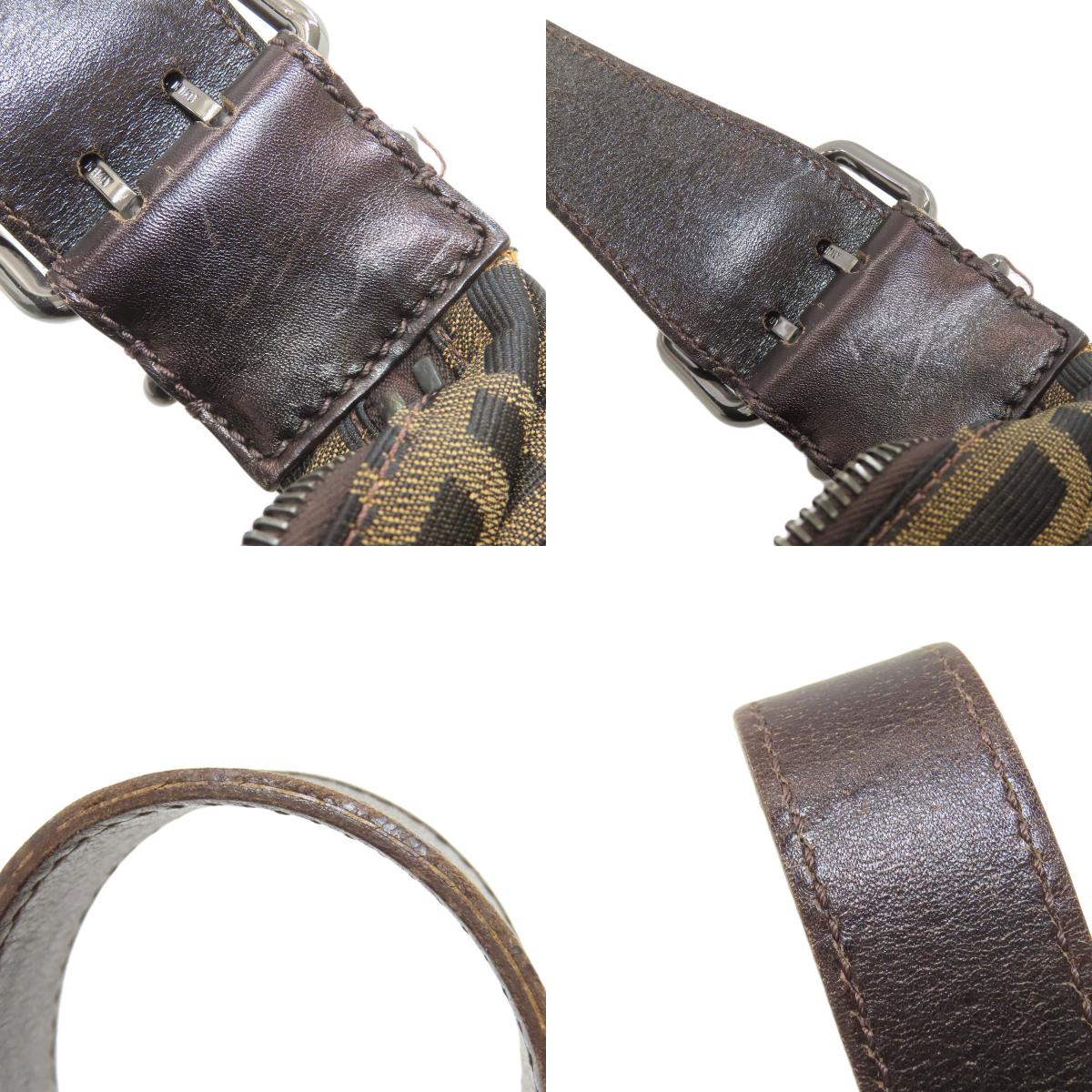 FENDI Zucca pattern one belt Shoulder Bag Canvas Ladies [Used]