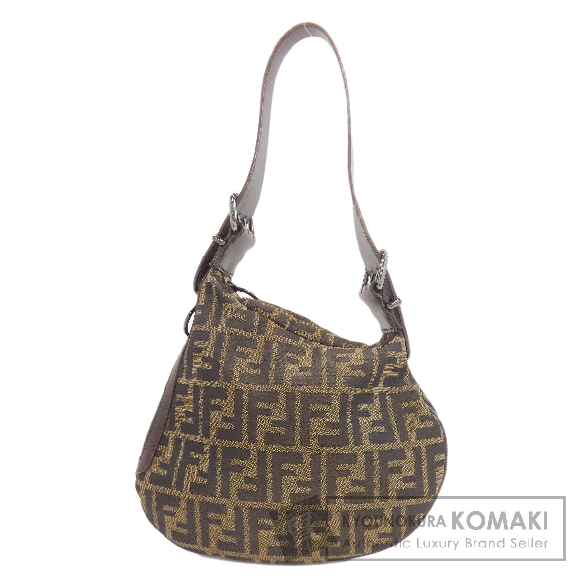 FENDI Zucca pattern one belt Shoulder Bag Canvas Ladies [Used]