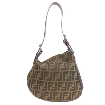FENDI Zucca pattern one belt Shoulder Bag Canvas Ladies [Used]