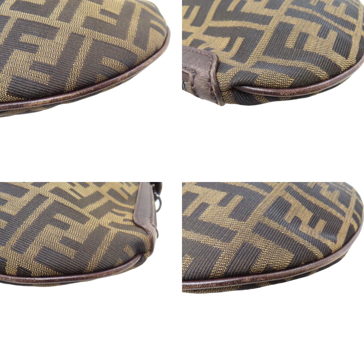 FENDI Zucca pattern one belt Shoulder Bag Canvas Ladies [Used]