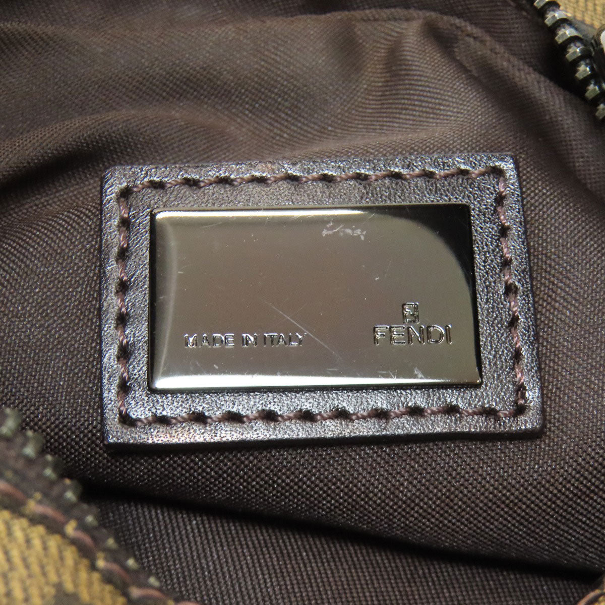 FENDI Zucca pattern one belt Shoulder Bag Canvas Ladies [Used]