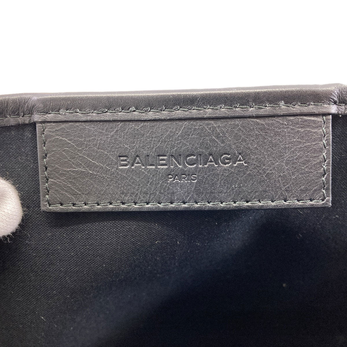 BALENCIAGA 339933 NAVY CABAS S S Handbag Canvas Ladies [Used]