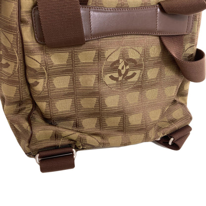 CHANEL New Travel Line Silver Hardware Backpack Â· Daypack Nylon Ladies [Used]