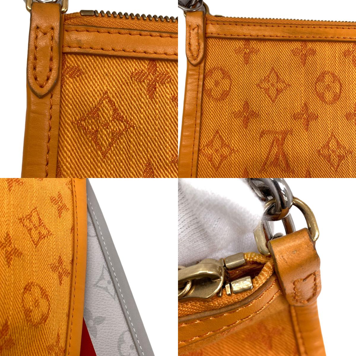 LOUIS VUITTON M44640 Monogram Flat Messenger Bag Shoulder Bag Monogram canvas Monogram DenimLadies [Used]