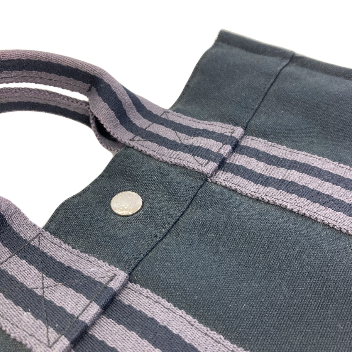 HERMES sack fool toePM Handbag Canvas Ladies [Used]