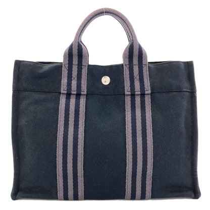 HERMES sack fool toePM Handbag Canvas Ladies [Used]