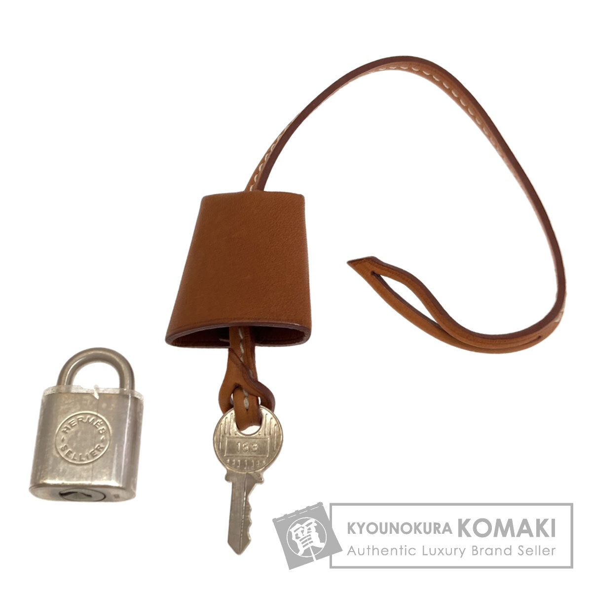 HERMES Cadena Key Clochette Cadena Calf Ladies [Used]